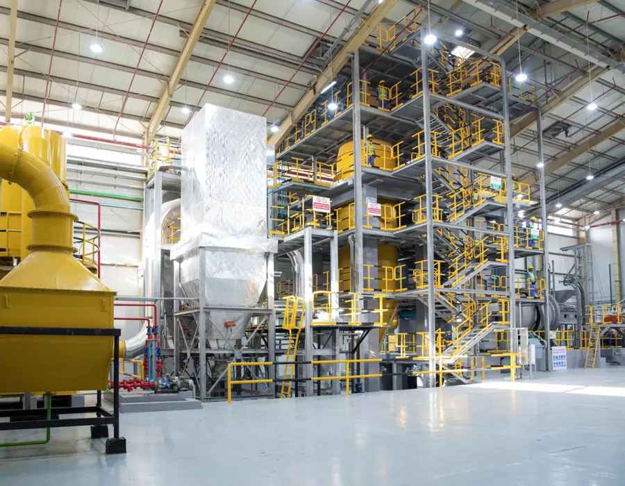 Flue gas cleaning equipment at the Seashore facility